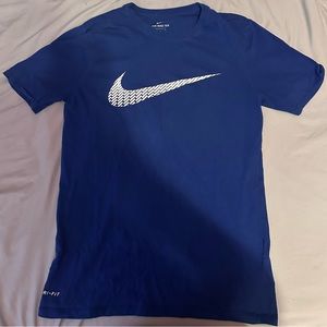 Blue Nike shirt